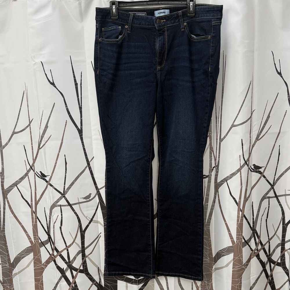 Sonoma Men's Deep Indigo Bootcut Jeans